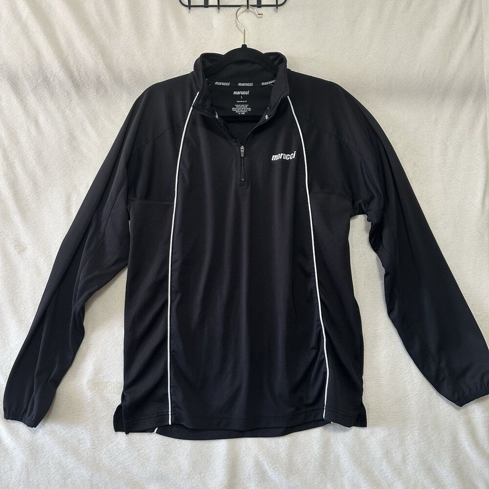 Marucci Mens Baseball/Softball Shirt Size Small Training Long Sleeve 1/4 Zip